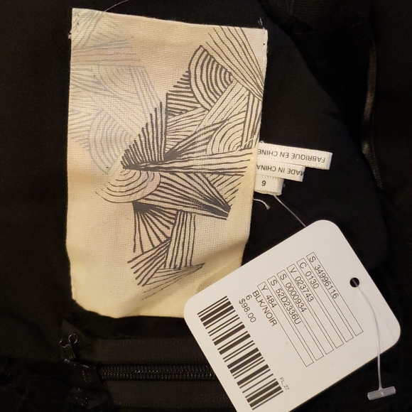 URBAN OUTFITTERS Kimchi Blue Black Scallop Lace Surplice Bodycon Dress sz 6 NEW - Picture 10 of 14